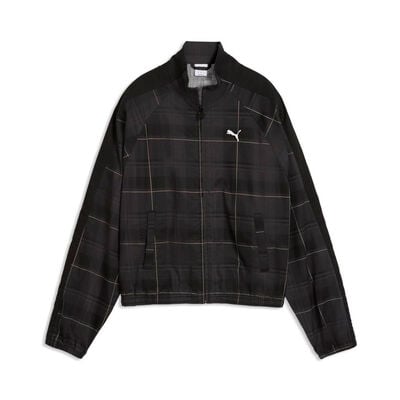 T7 Relaxed Tartan Woven Jacket Puma