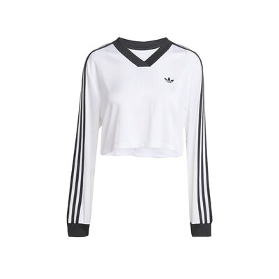 Adicolor Football Jacquard Crop Long Sleeve Top Adidas