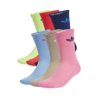 Trefoil Cushion Crew Socks 6 Pairs Adidas