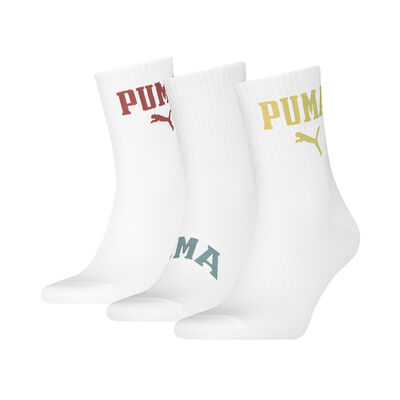 Unisex Logo Short Crew 3P Puma
