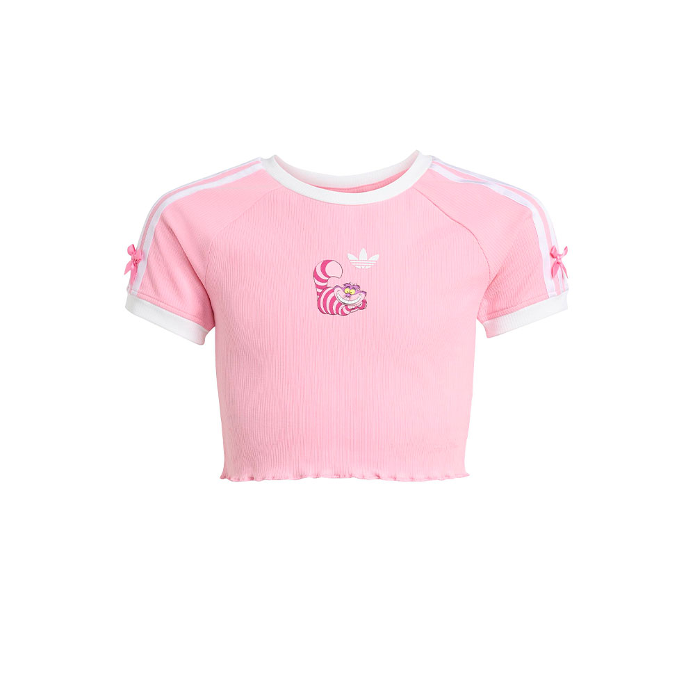 Disney Slim Crop T Shirt Adidas ROSA 
