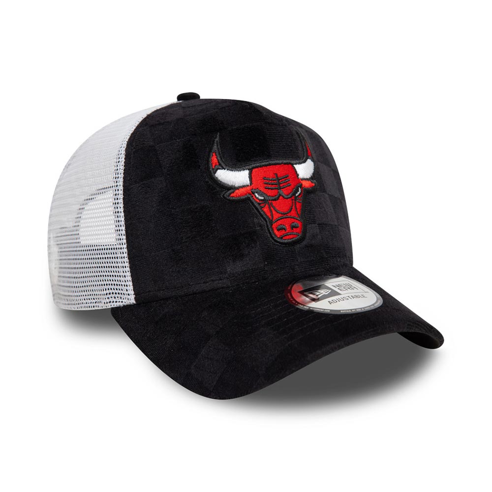 Tonal Check Trucker Chicago Bulls Blk New Era image number 2