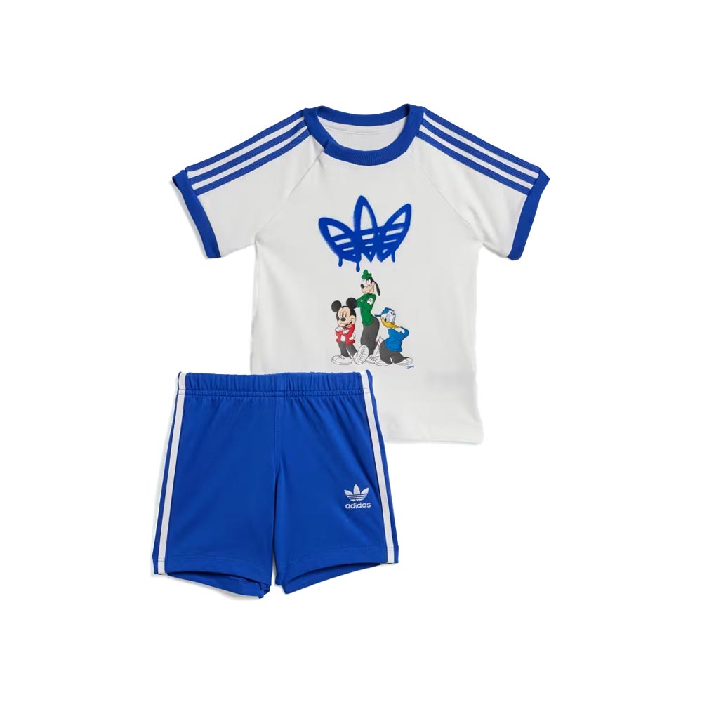 X Disney Mickey Mouse Shorts Tee Set Kids Adidas