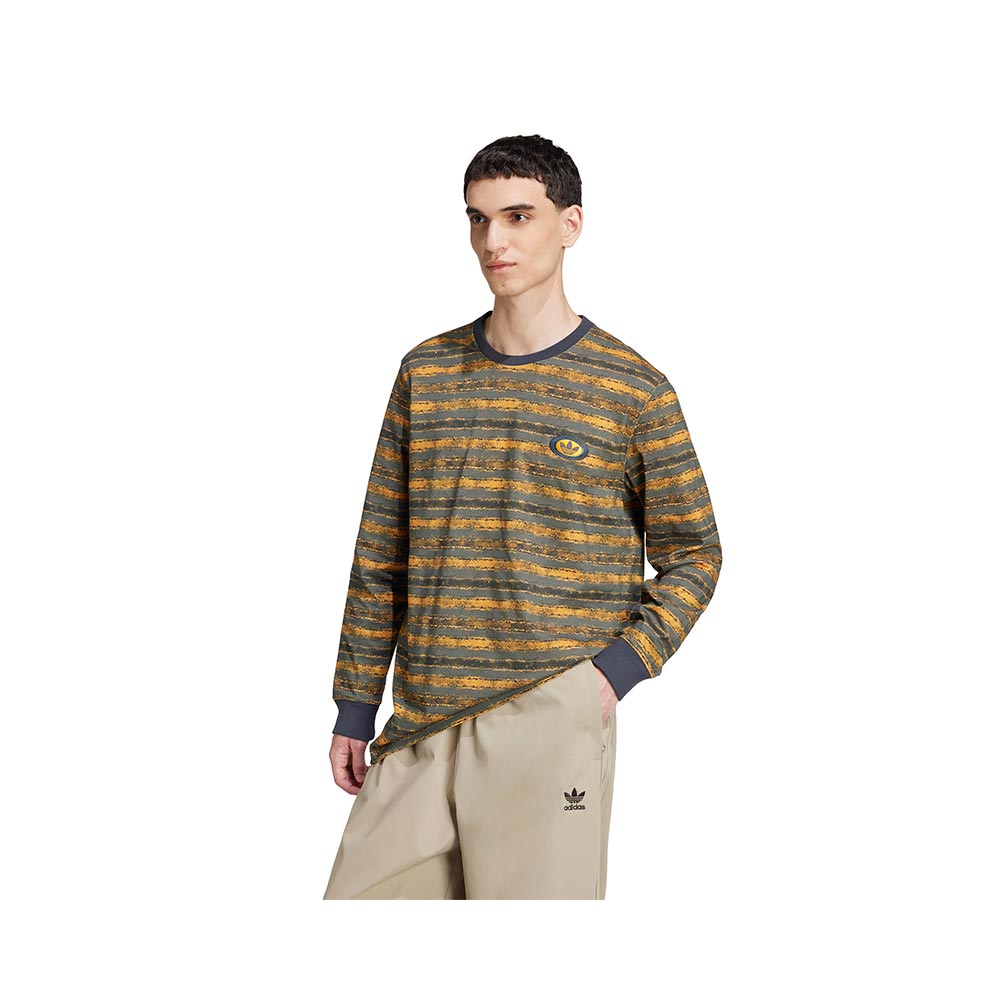 Originals 90S Long Sleeve Stripe Long Sleeve Top Adidas image number 1