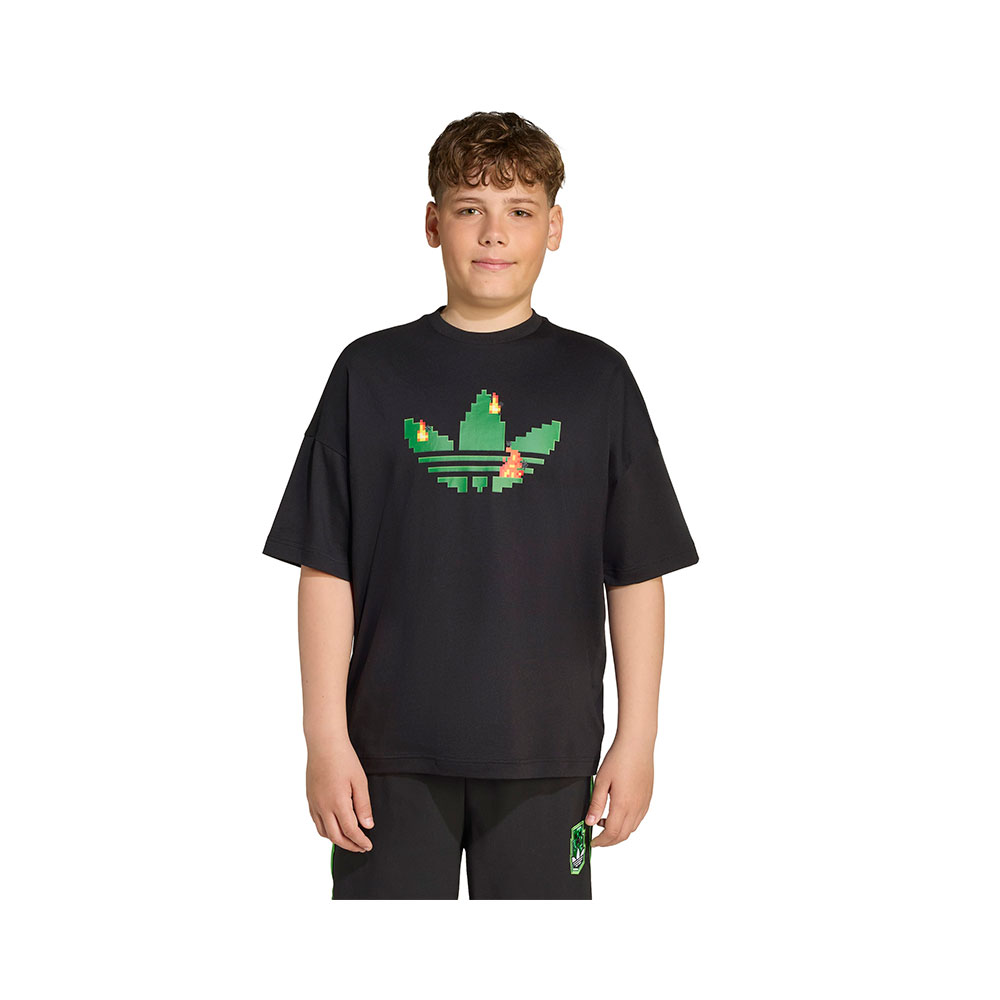 X Minecraft T Shirt Kids Adidas image number 1