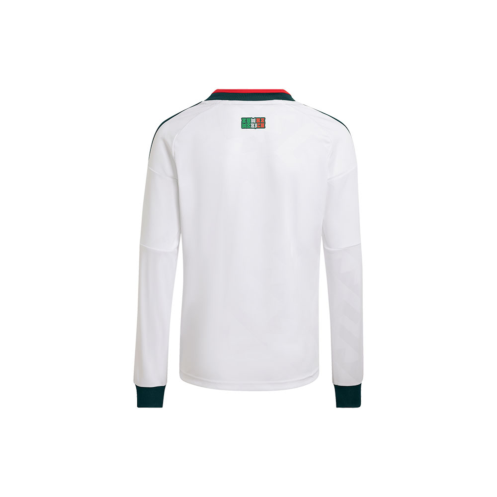 Mexico 26 Away Kids Long Sleeve Jersey Adidas BLANCO 
