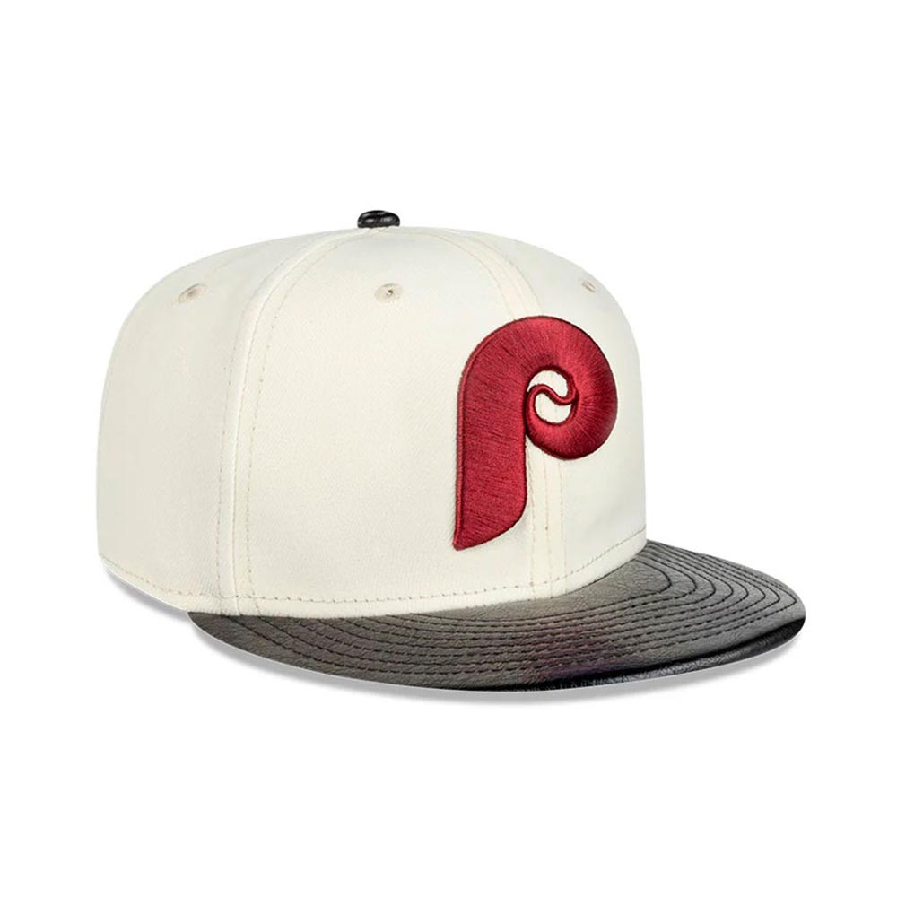 Leather Visor 19667 Philadelphia Phillies New Era image number 3