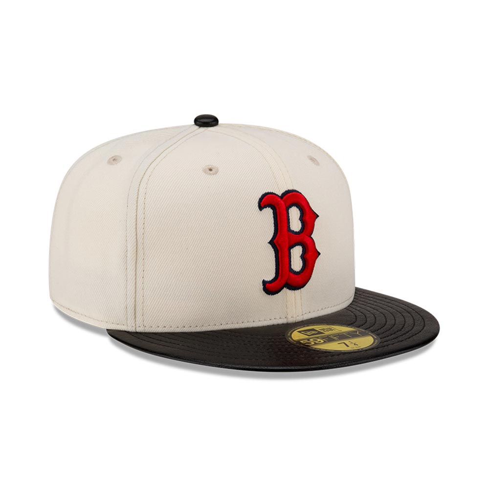 Leather Visor 19667 Boston Red Sox Chw New Era image number 3