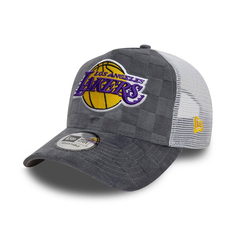 Tonal Check Trucker Los Angeles Lakers Gra New Era image number 1