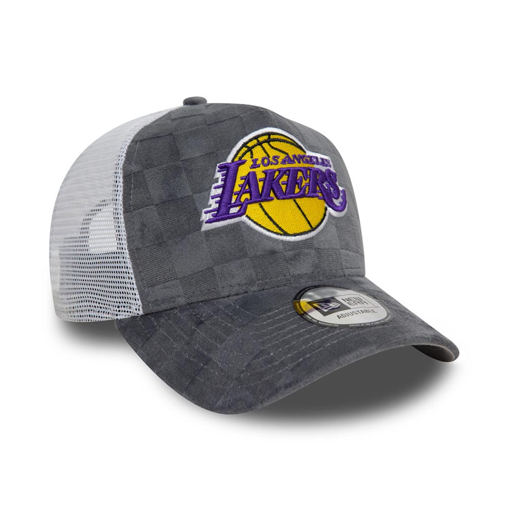 Tonal Check Trucker Los Angeles Lakers Gra New Era image number 2