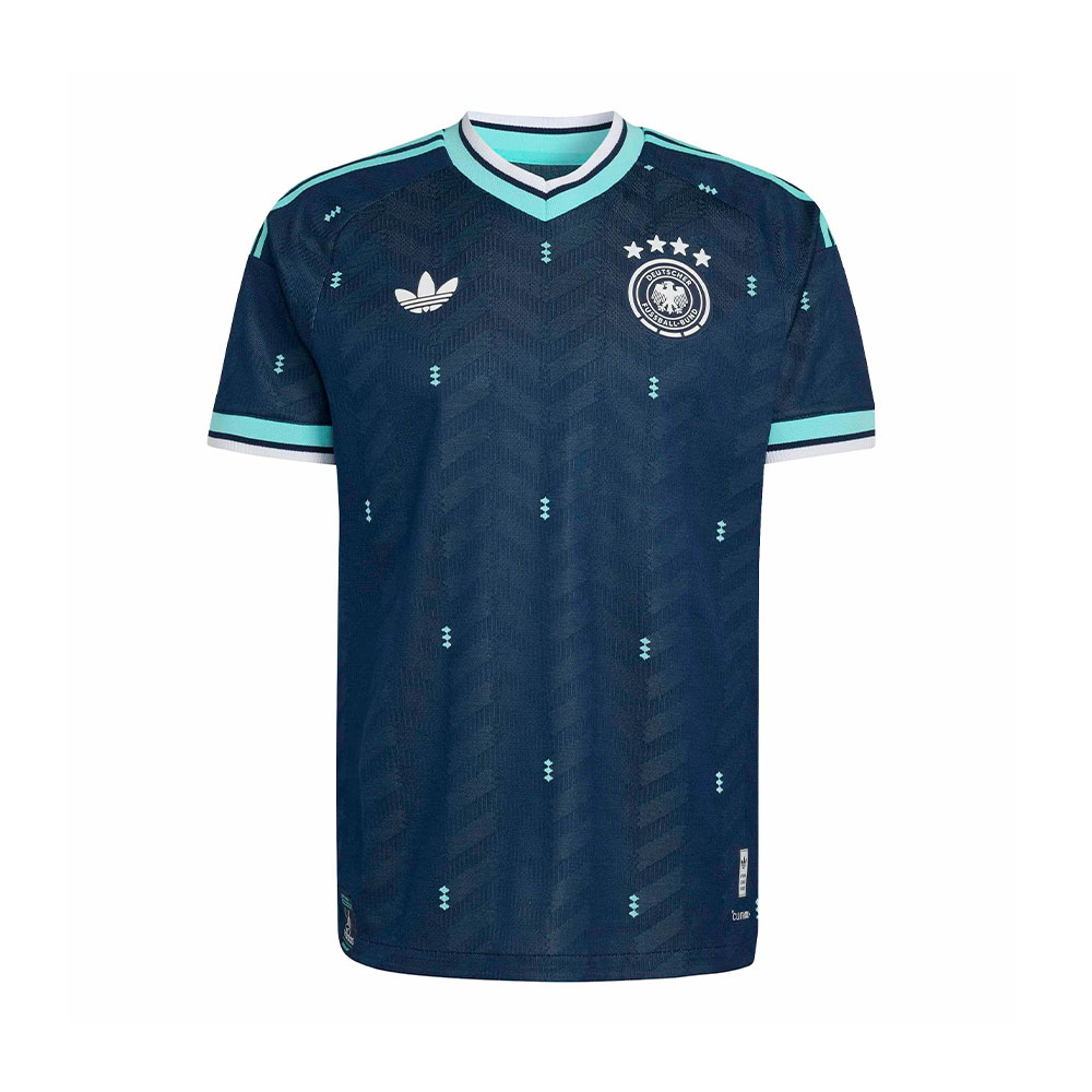 Germany 26 Away Authentic Jersey Adidas AZUL 