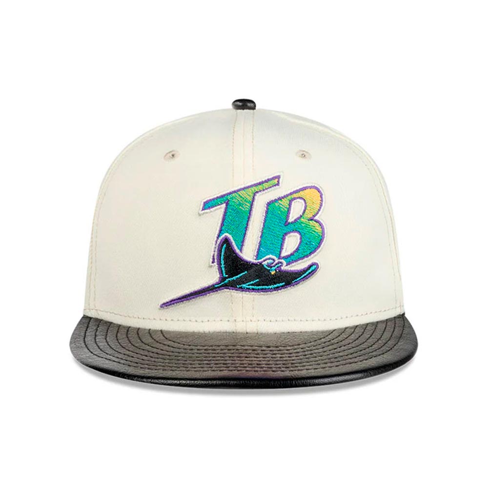 Leather Visor 19667 Tampa Bay Rays New Era image number 0