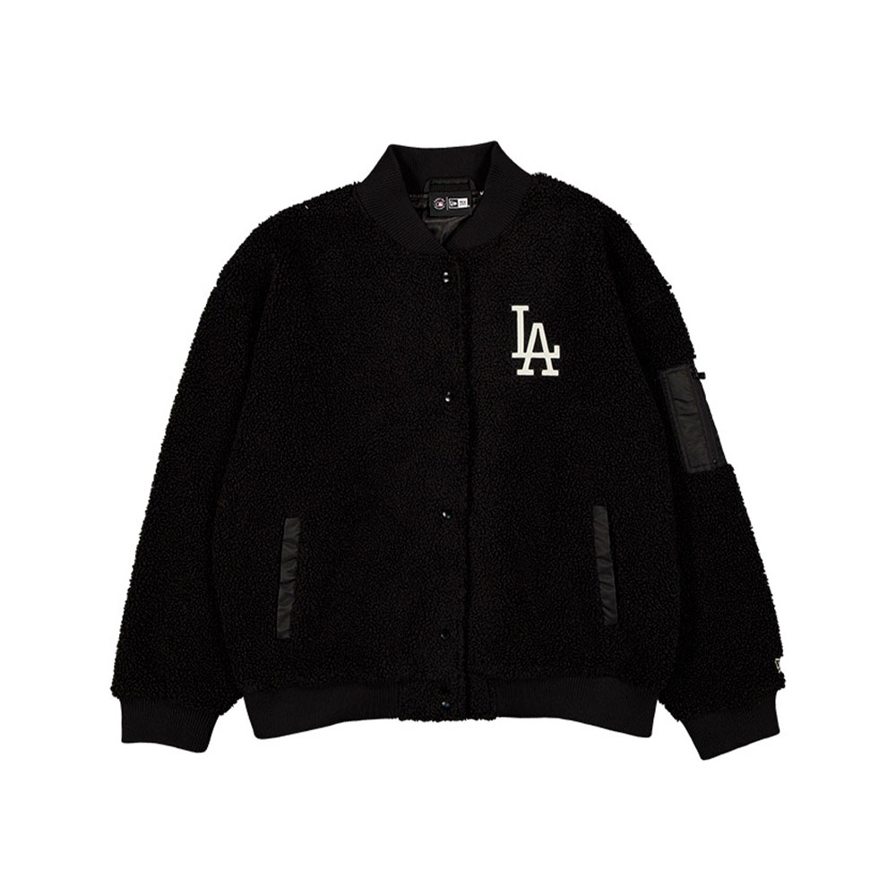 Wmns Mlb Os Sherpa Bomber Los Angeles Dodgers New Era