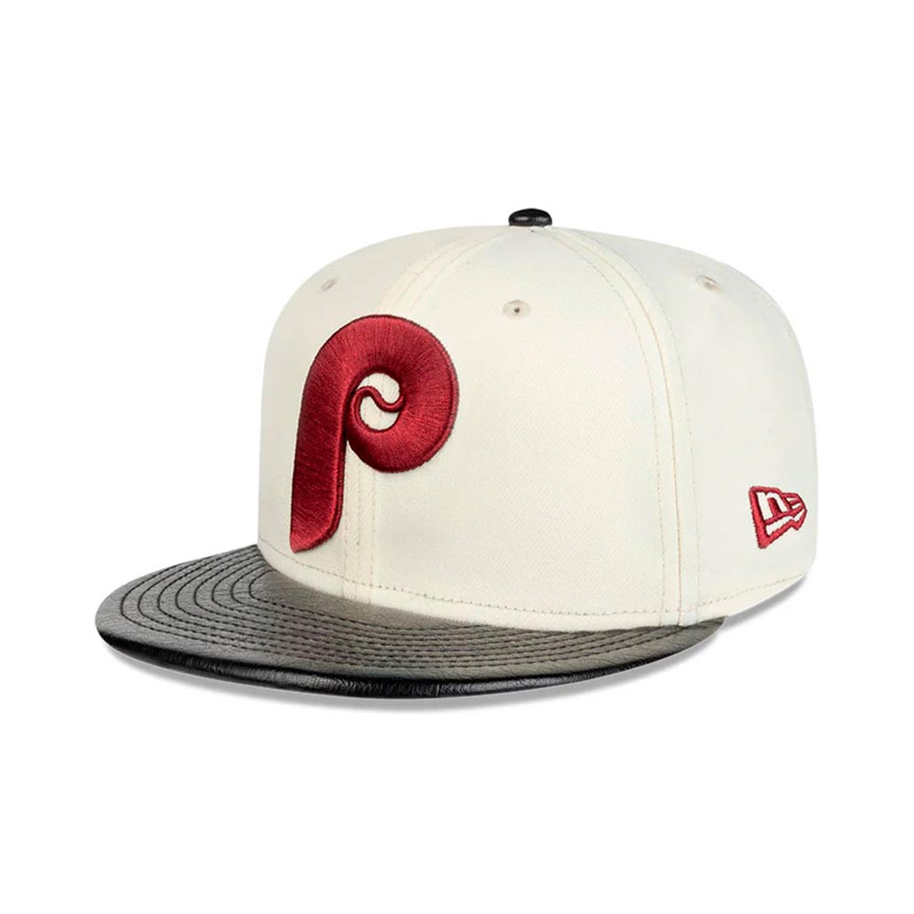 Leather Visor 19667 Philadelphia Phillies New Era image number 1