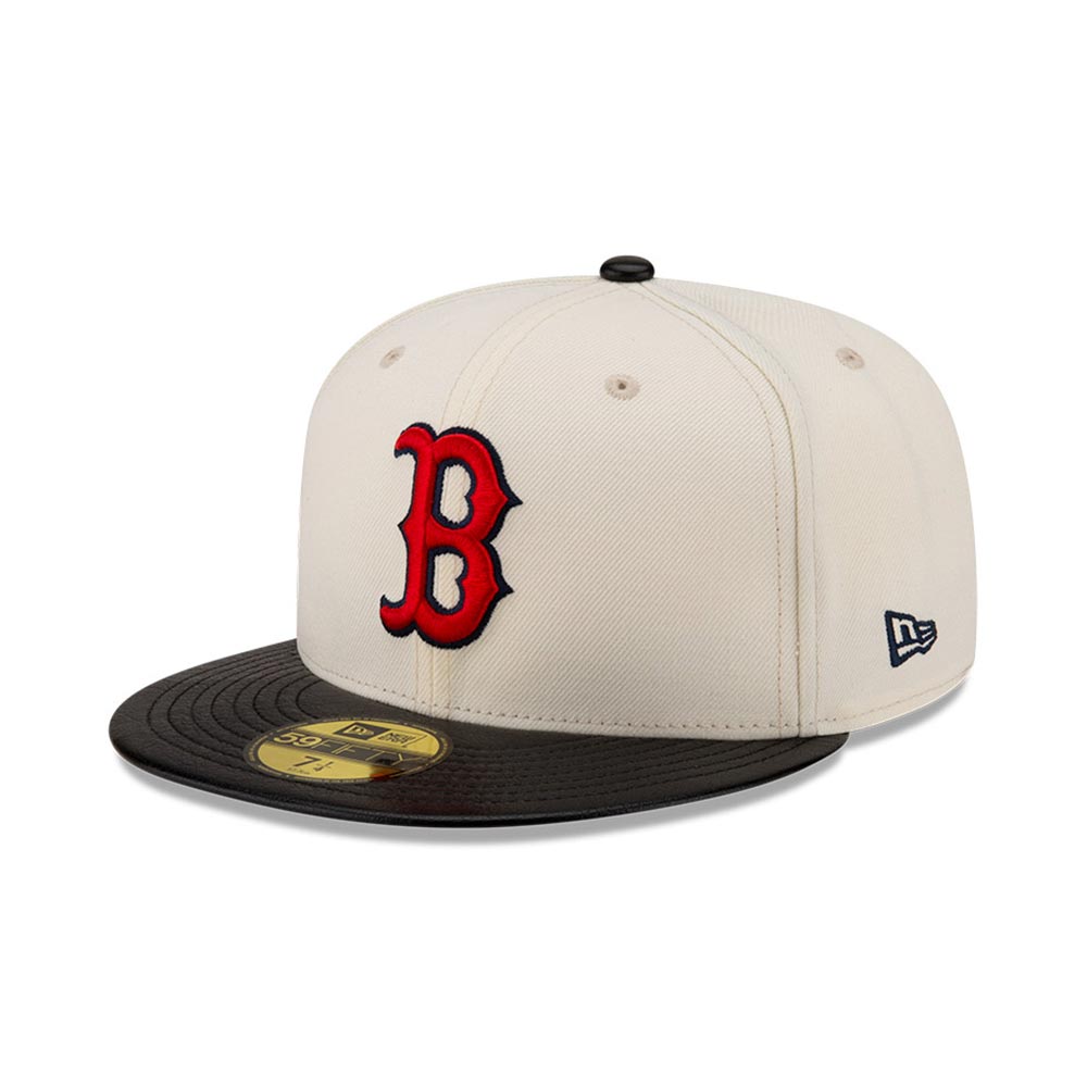 Leather Visor 19667 Boston Red Sox Chw New Era image number 1