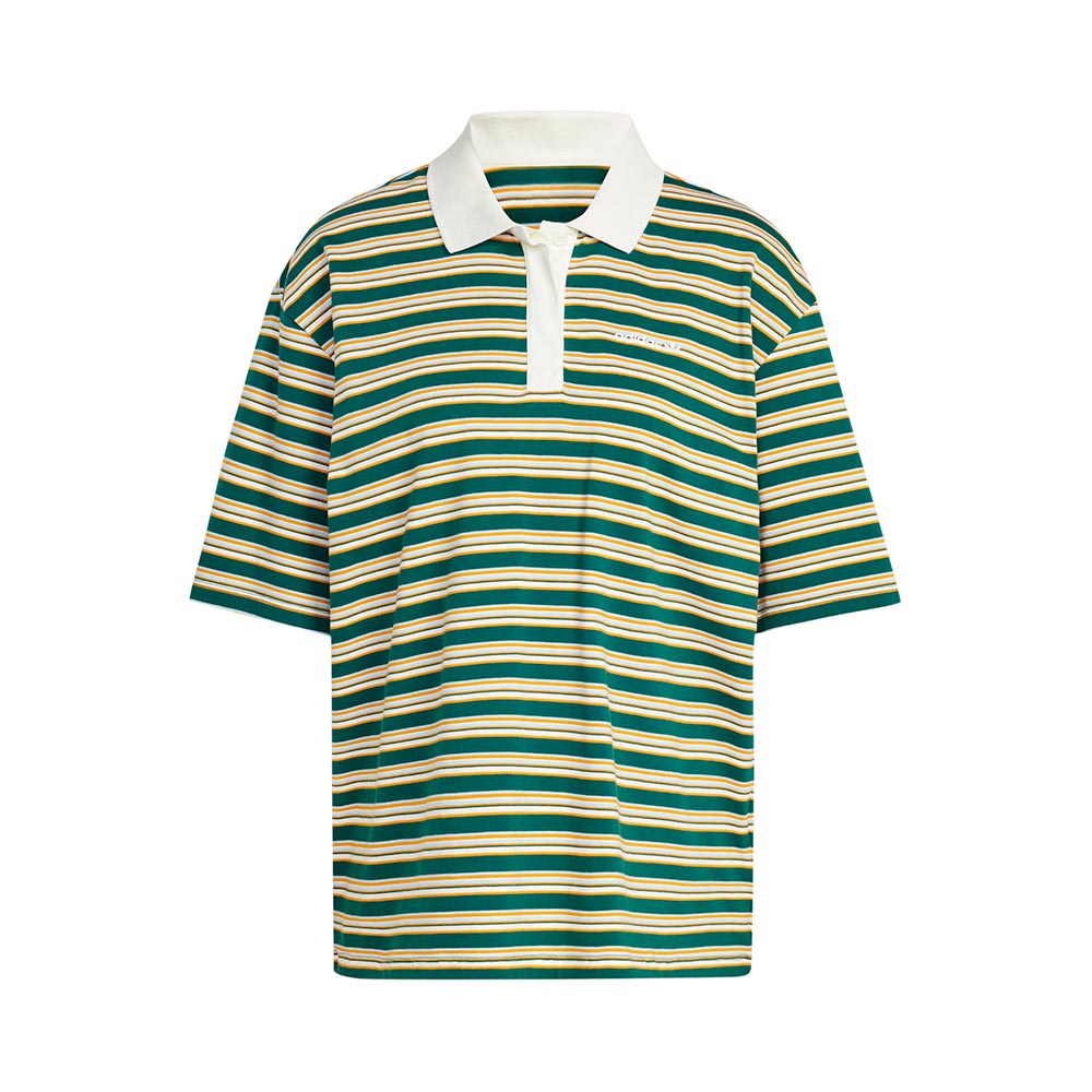80S Oversized Stripe Polo Shirt Adidas image number 0