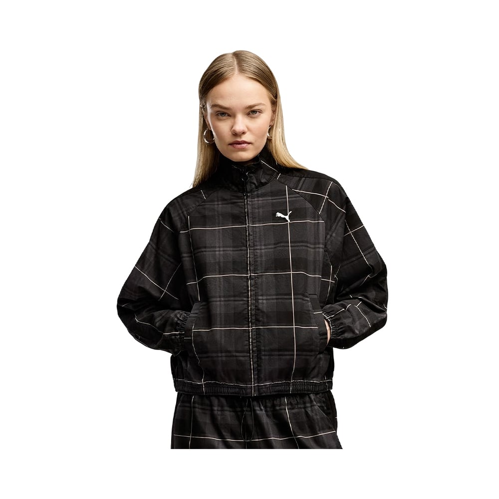 T7 Relaxed Tartan Woven Jacket Puma MULTICOLOR 