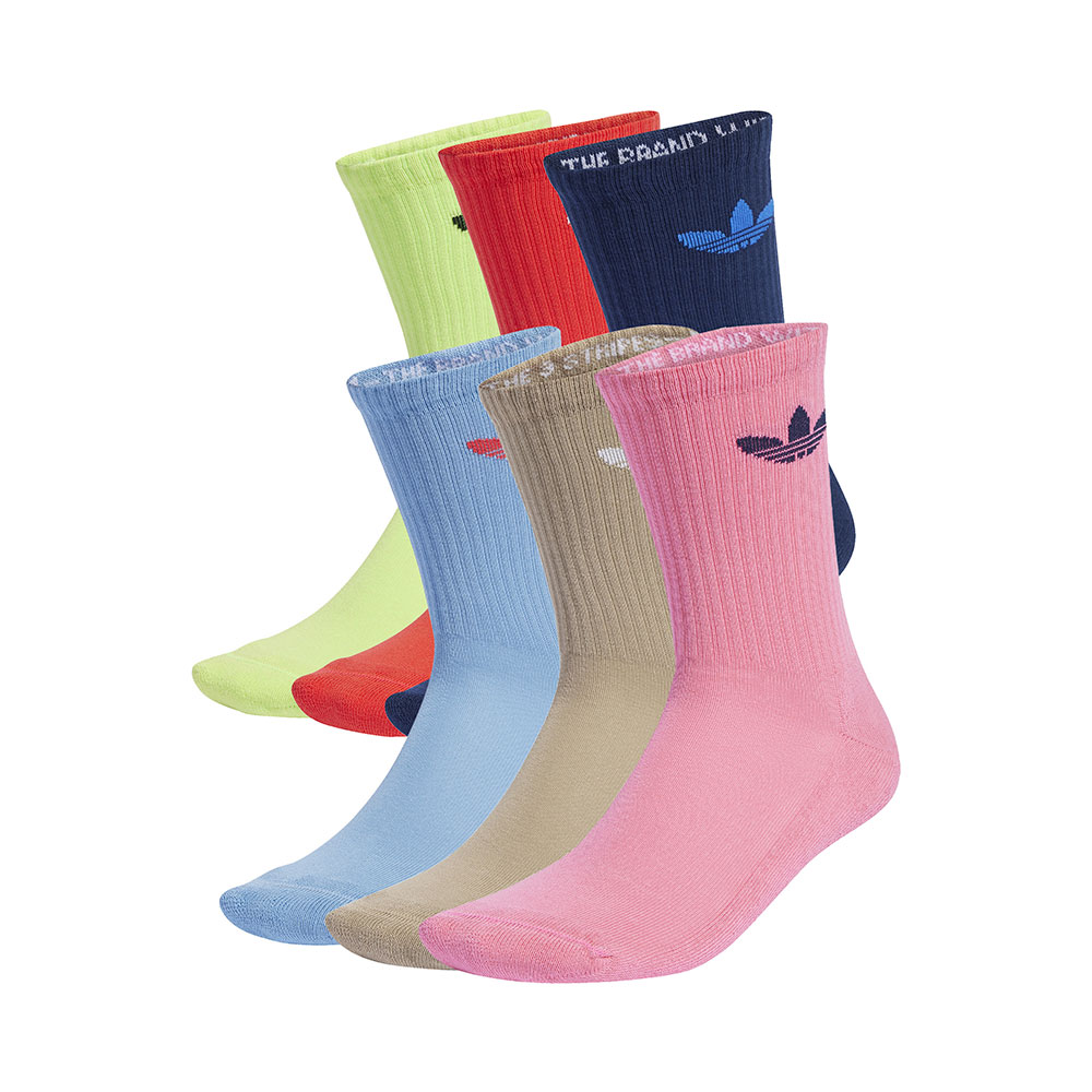 Trefoil Cushion Crew Socks 6 Pairs Adidas