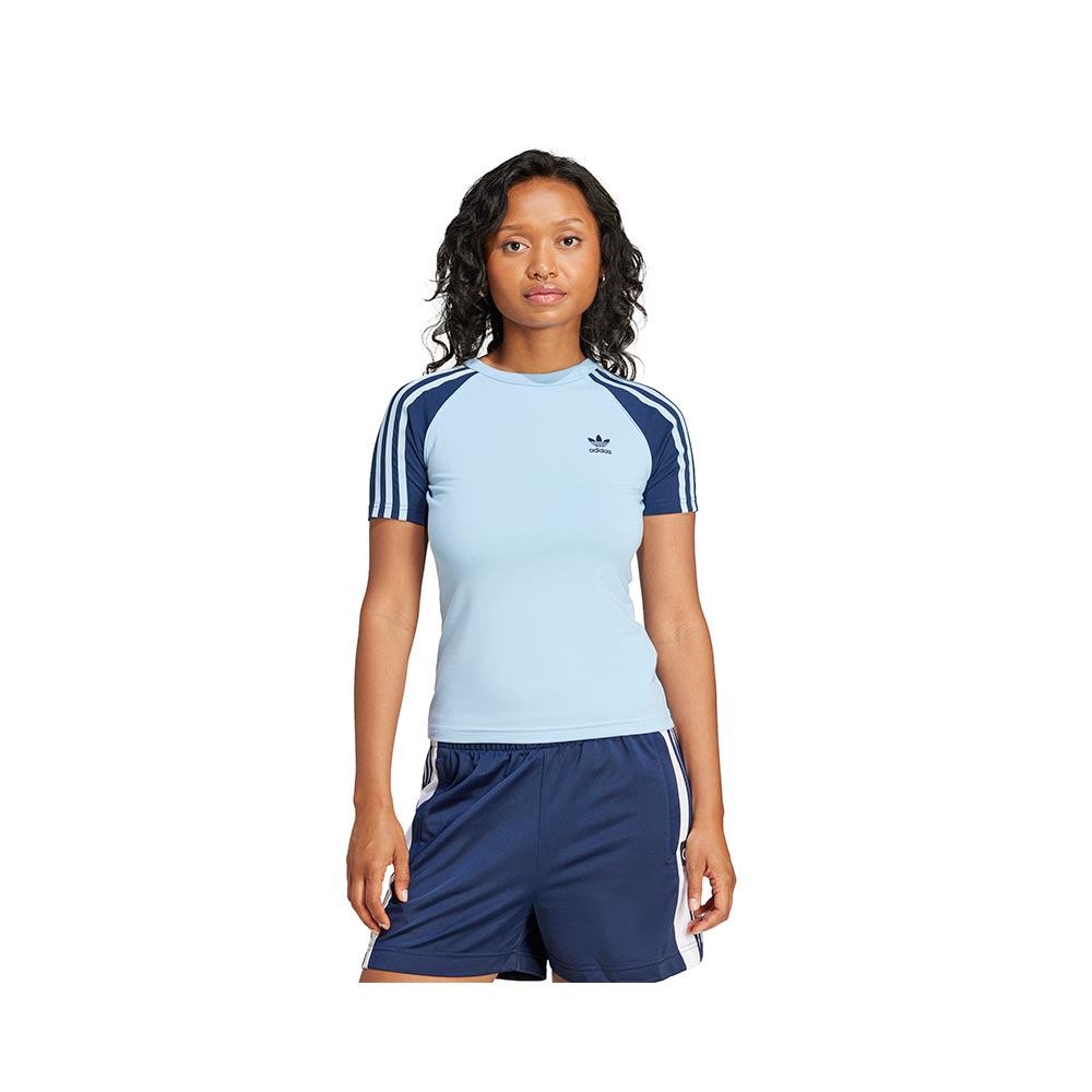 Playera Adicolor 3 Franjas Raglan Ajustada Adidas image number 1