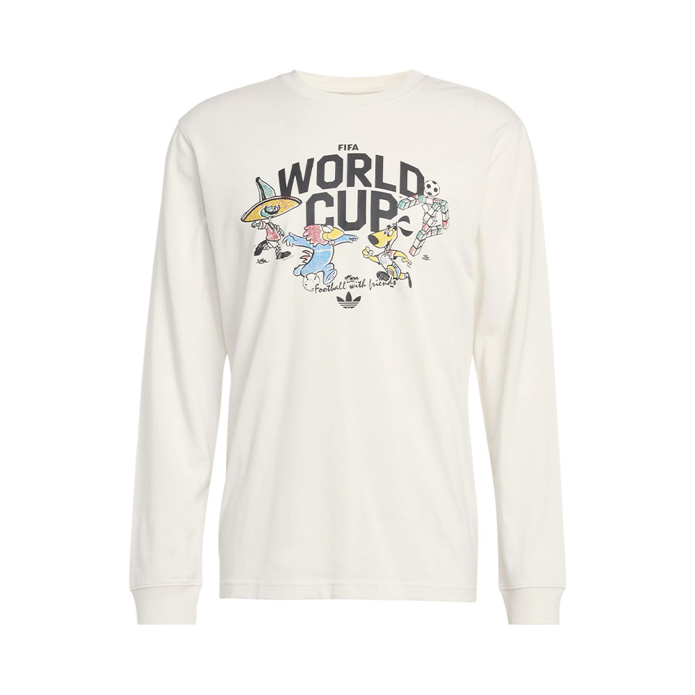 Fifa World Cup 26 Mascot Long Sleeve T Shirt Adidas BLANCO 
