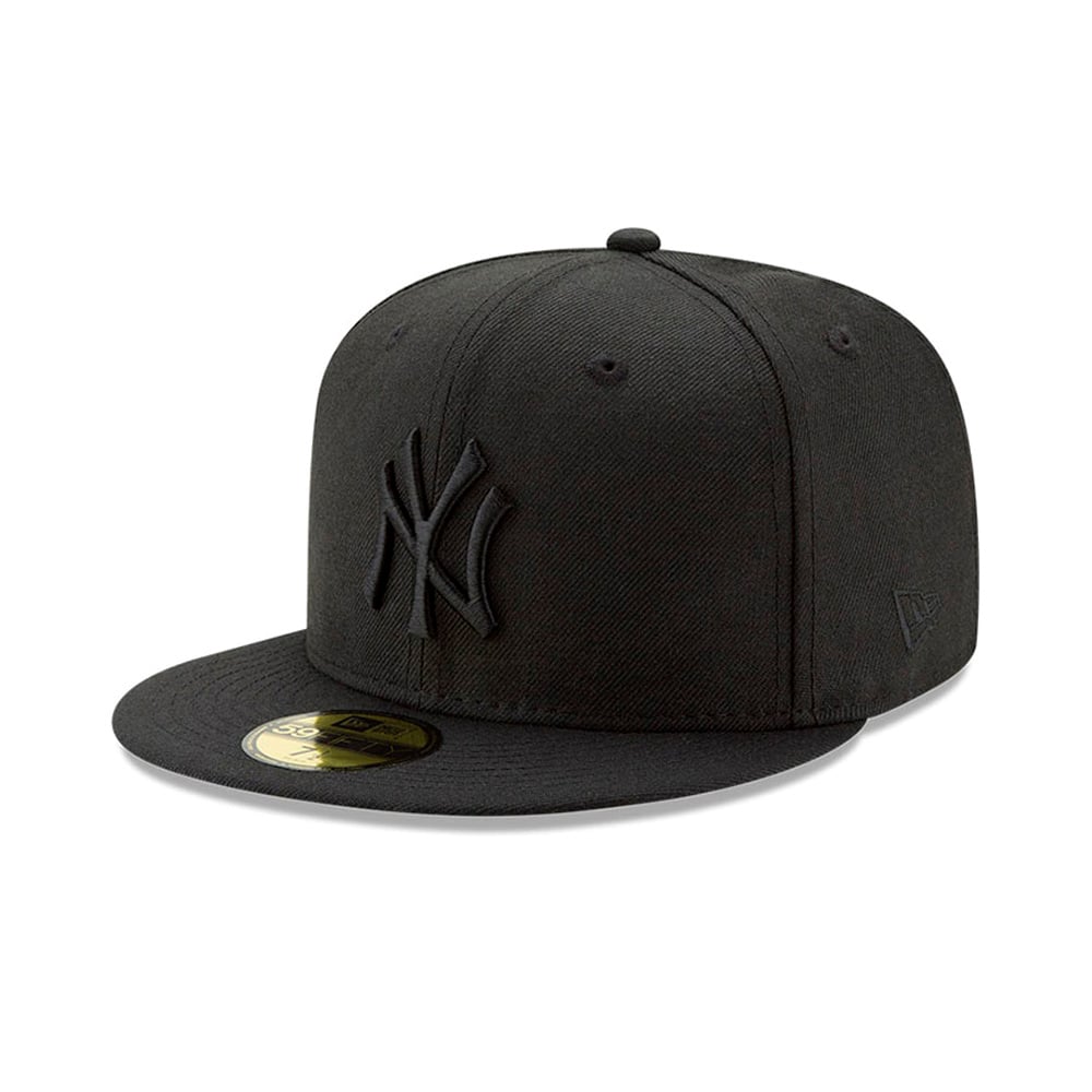 New York Yankees Black On Black 59Fifty New Era image number 1