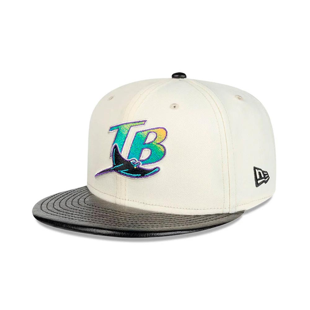 Leather Visor 19667 Tampa Bay Rays New Era image number 1