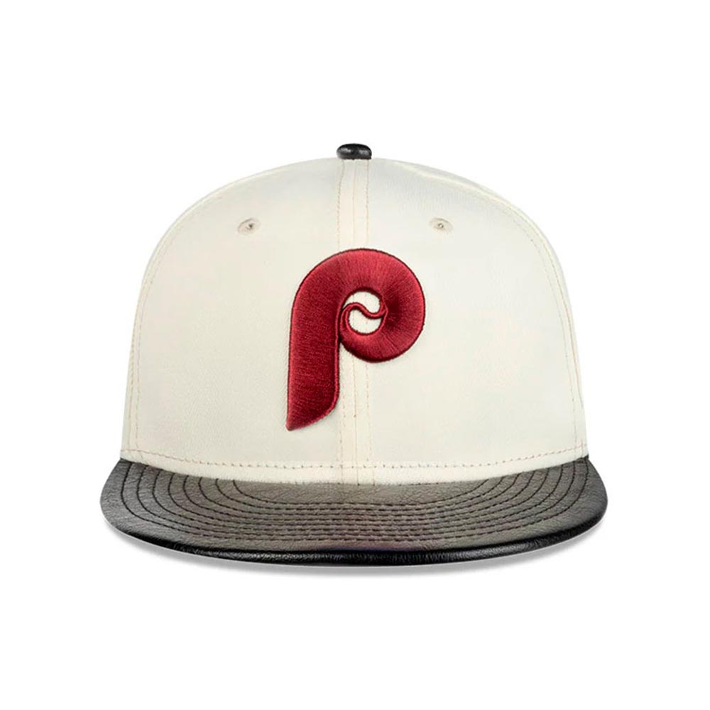 Leather Visor 19667 Philadelphia Phillies New Era image number 0