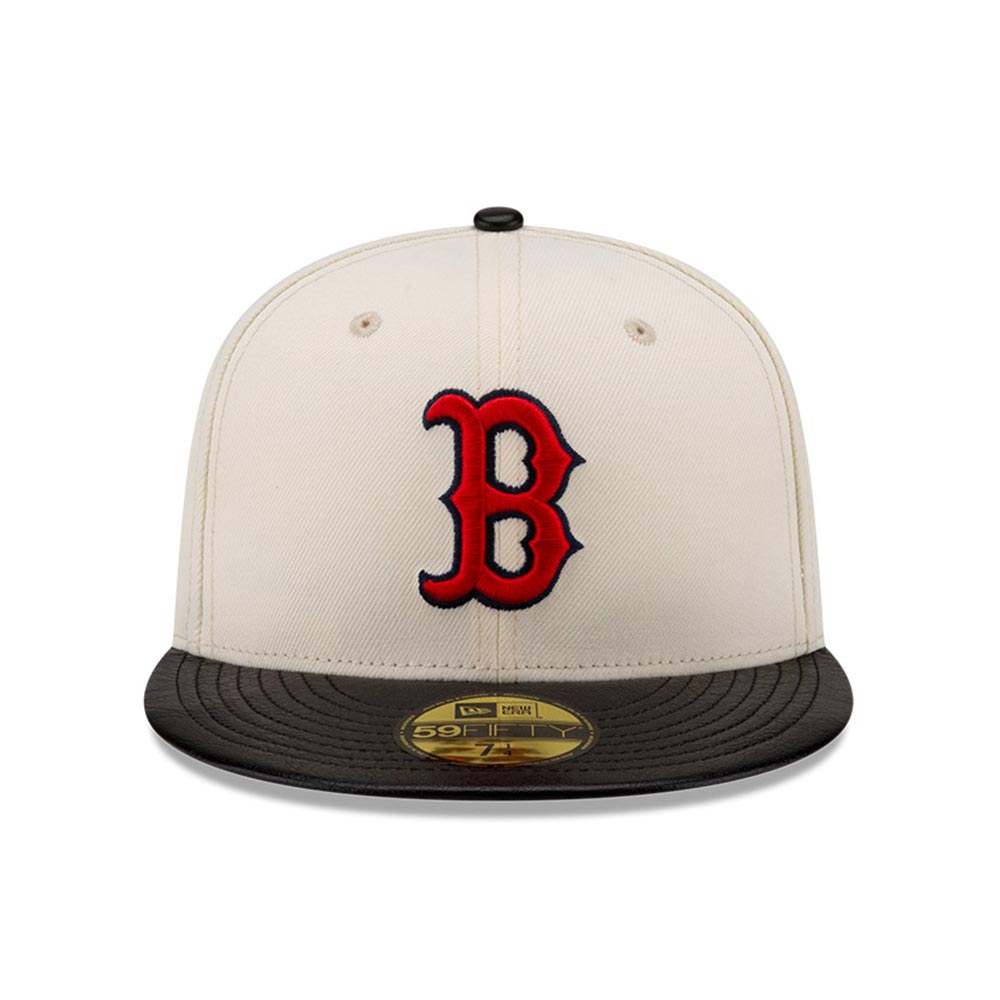Leather Visor 19667 Boston Red Sox Chw New Era image number 0