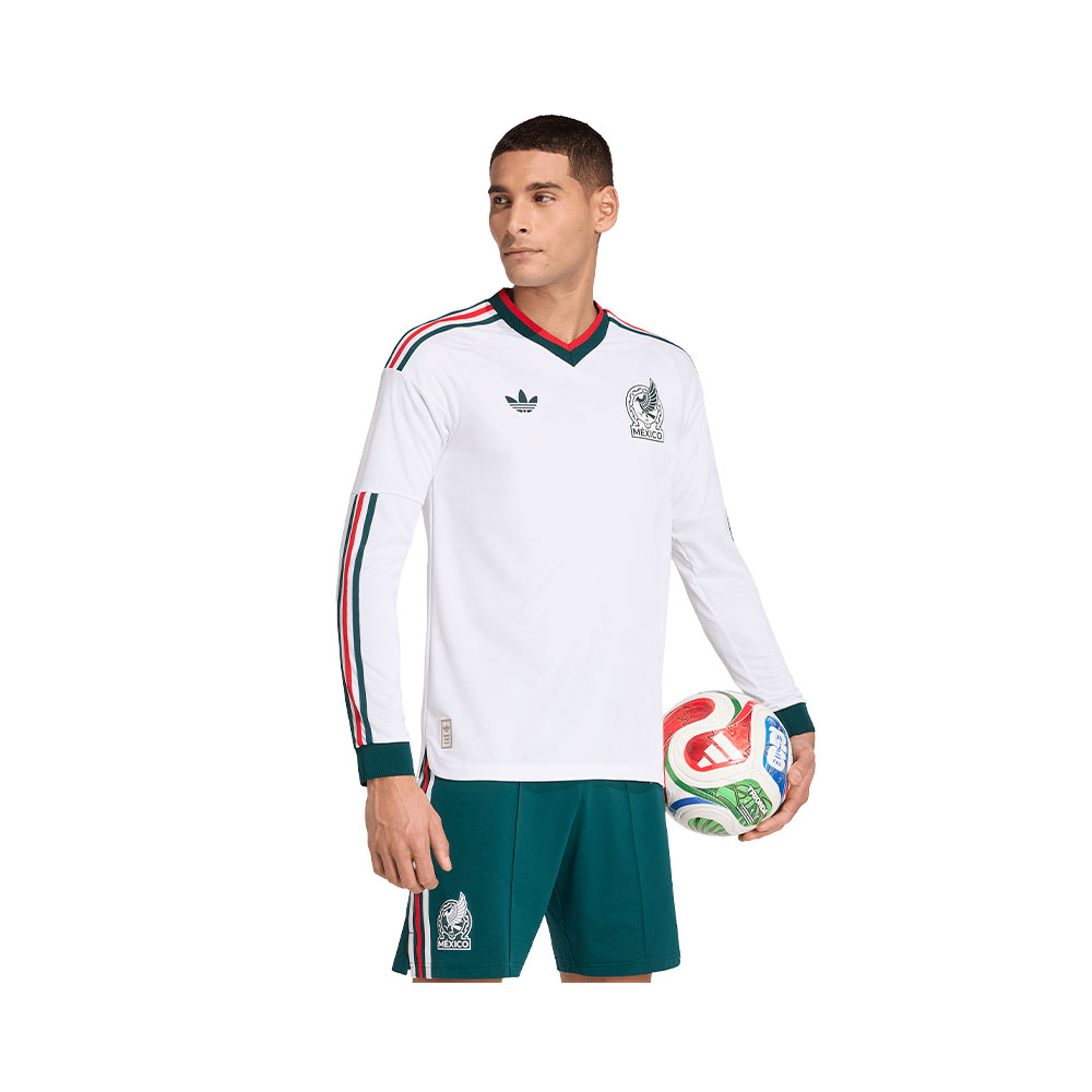 Mexico 26 Away Authentic Long Sleeve Jersey Adidas