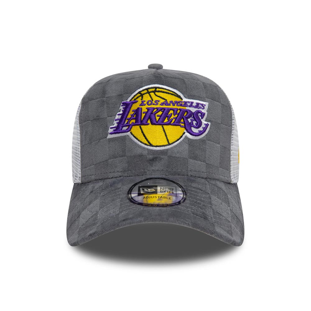 Tonal Check Trucker Los Angeles Lakers Gra New Era image number 0