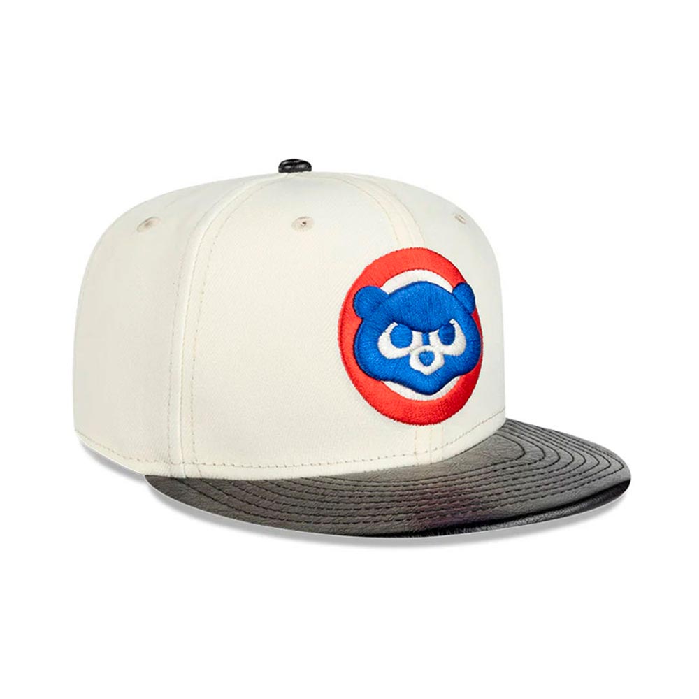 Leather Visor 19667 Chicago Cubs New Era image number 3