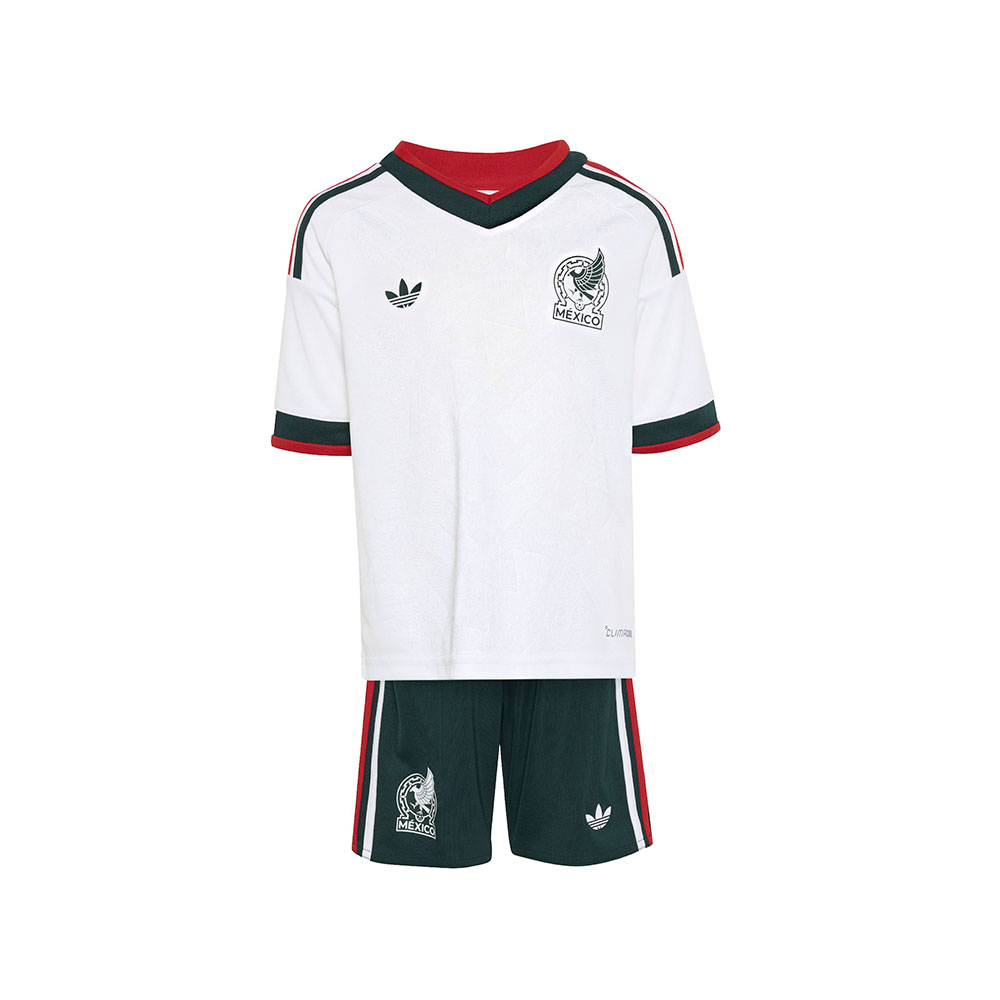 Mexico 26 Away Kids Set Adidas BLANCO 