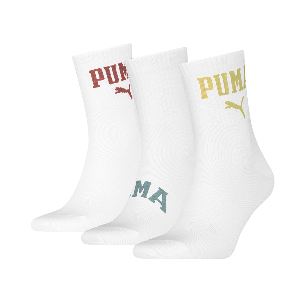Unisex Logo Short Crew 3P Puma